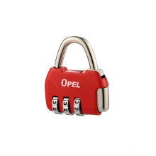 High Quality Travel Lock 3 dials colorful safety door combination lock padlock